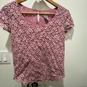 Talula Mauve Lace Blouse